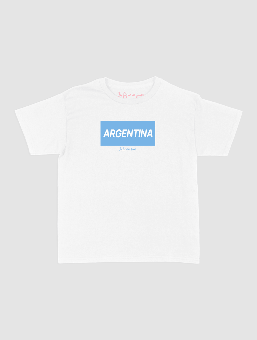argentina baby tee - In Print We Trust