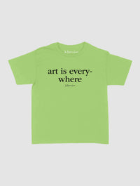 art is everywhere baby tee - In Print We Trust