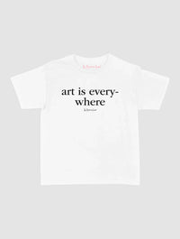 art is everywhere baby tee - In Print We Trust