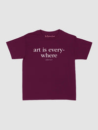 art is everywhere baby tee - In Print We Trust