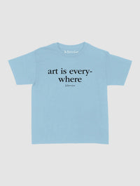 art is everywhere baby tee - In Print We Trust