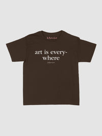 art is everywhere baby tee - In Print We Trust