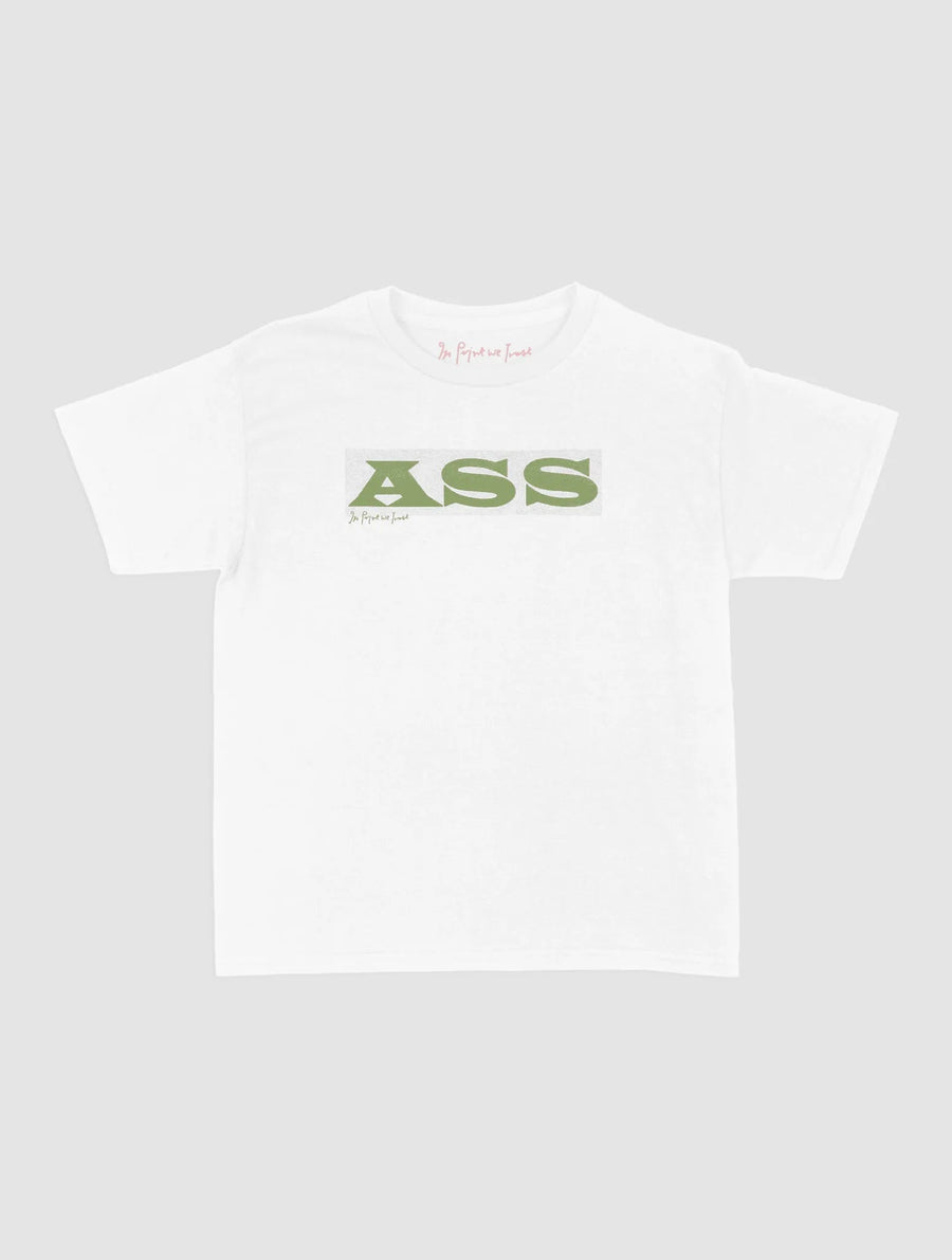 ass baby tee - In Print We Trust