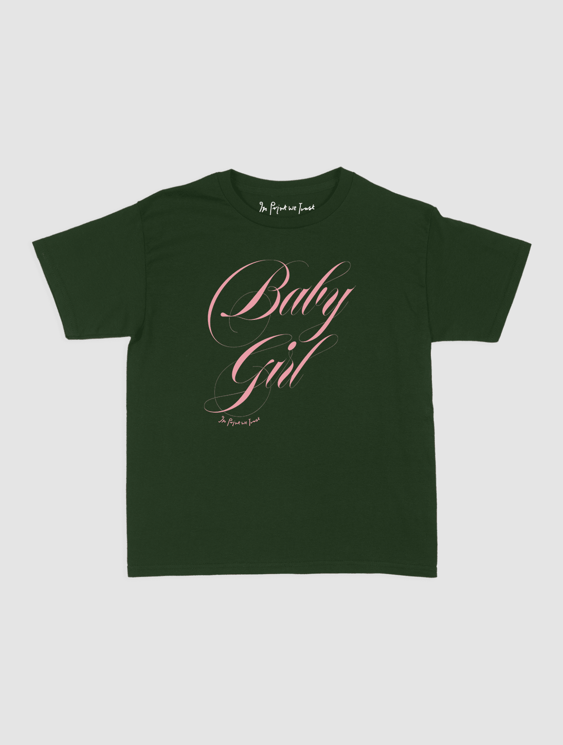 baby girl baby tee - In Print We Trust