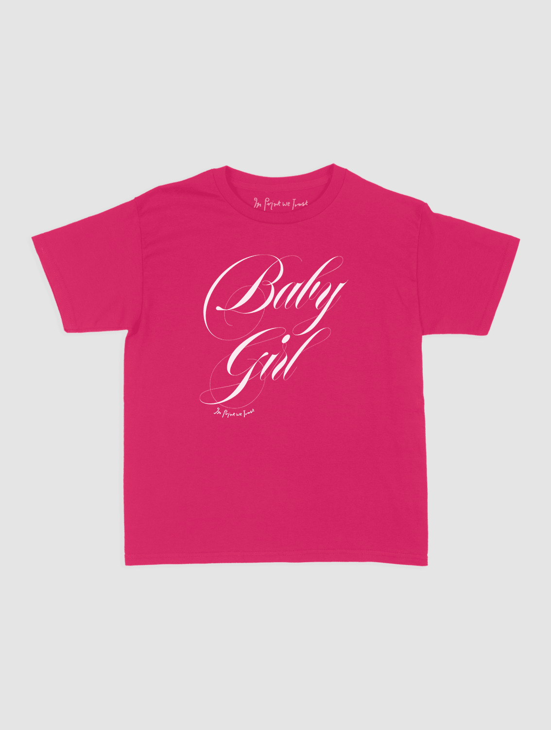 baby girl baby tee - In Print We Trust