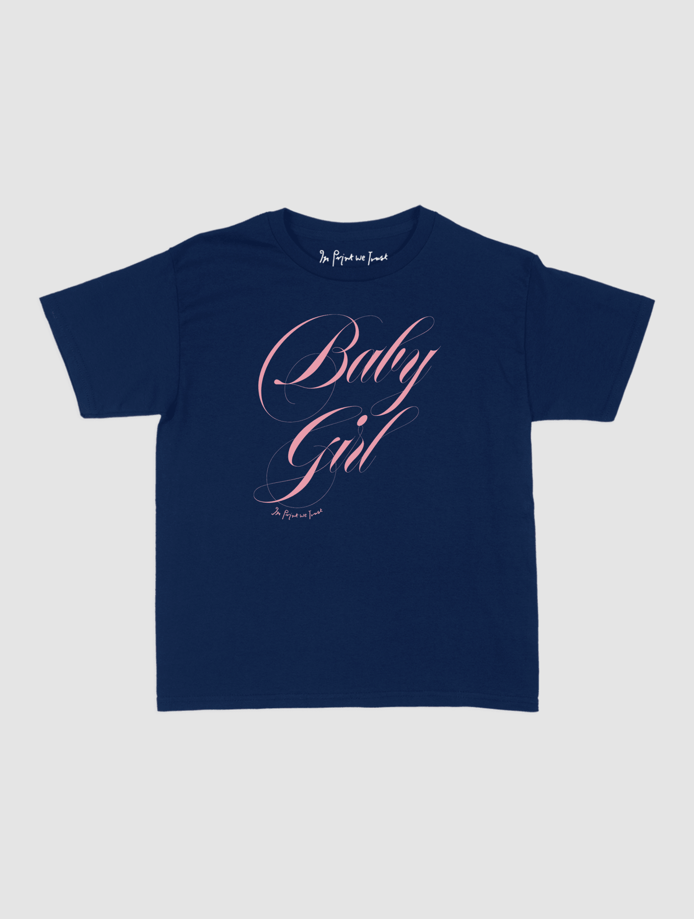 baby girl baby tee - In Print We Trust