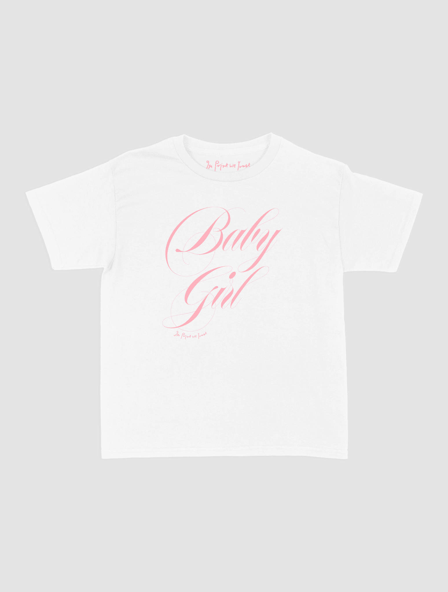 baby girl baby tee - In Print We Trust