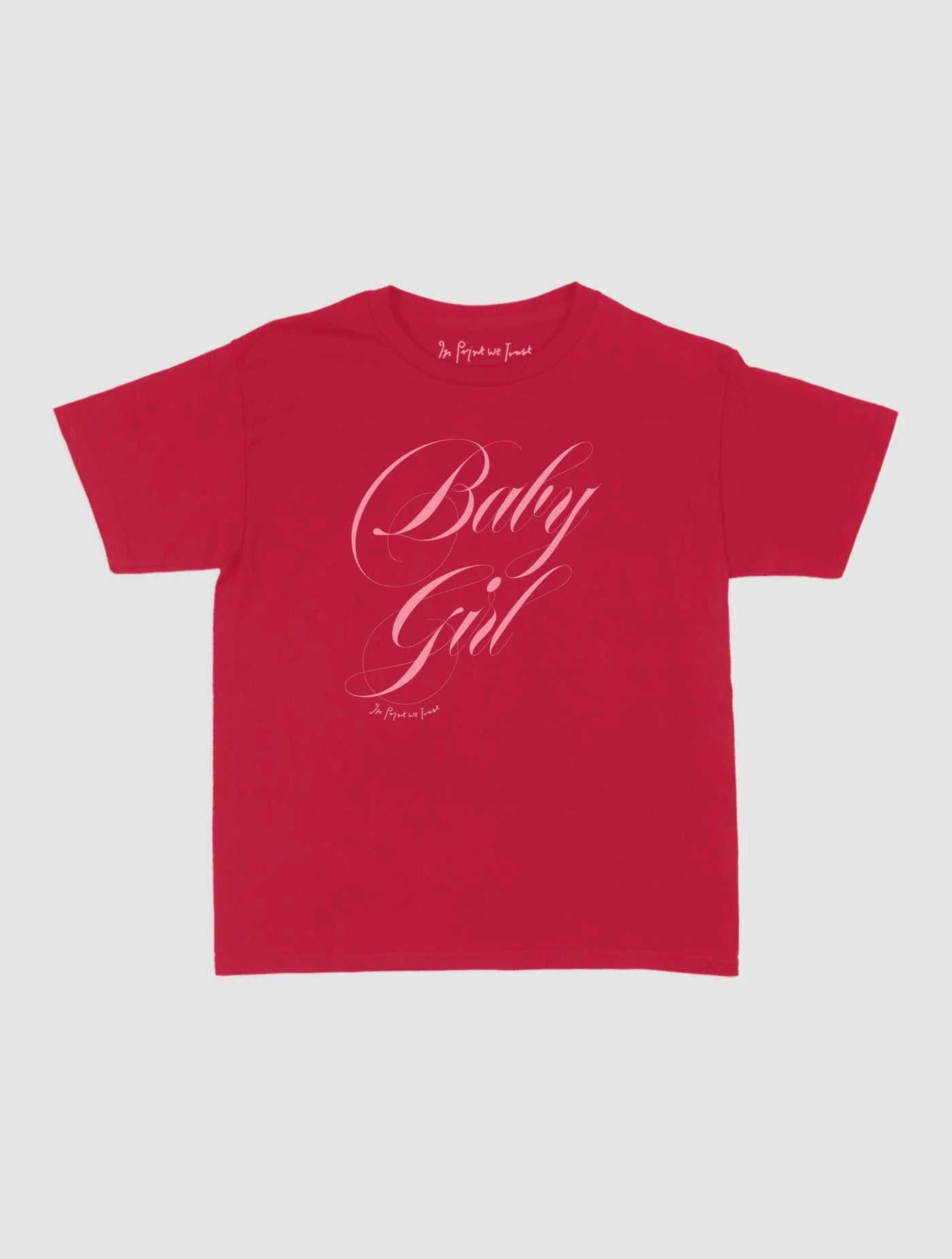 baby girl baby tee - In Print We Trust