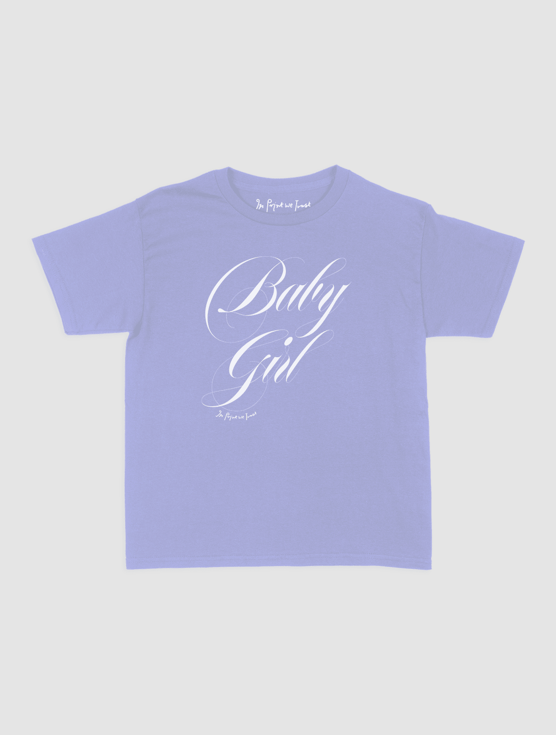 baby girl baby tee - In Print We Trust