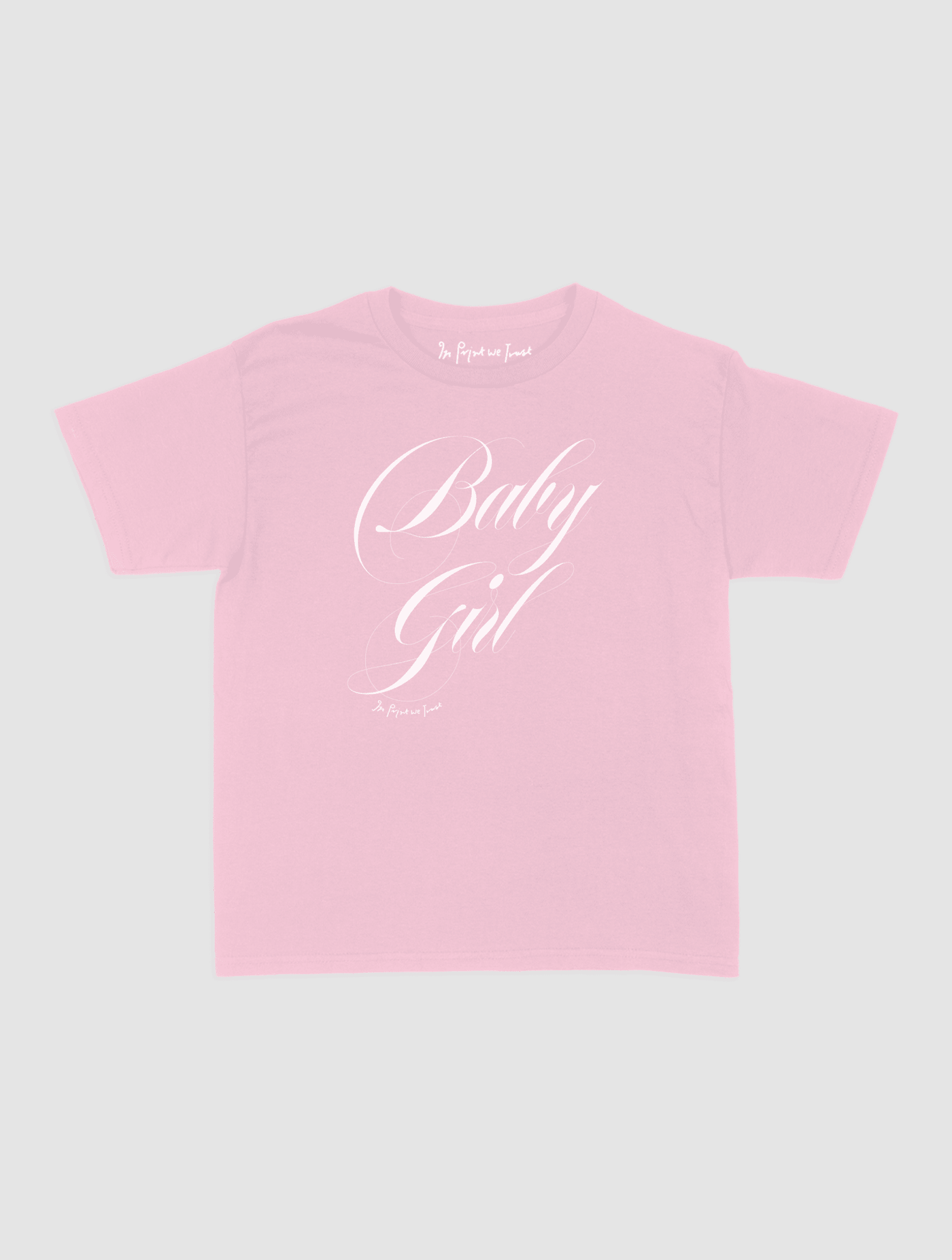 baby girl baby tee - In Print We Trust