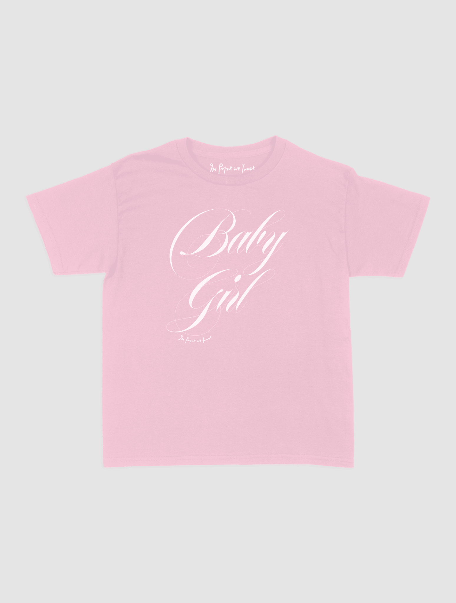 baby girl baby tee - In Print We Trust