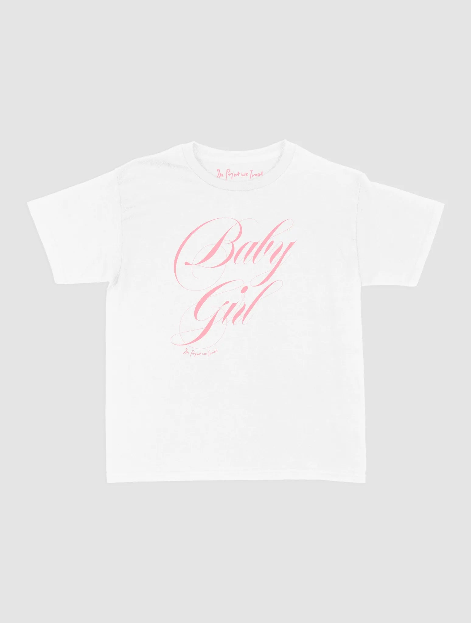 baby girl baby tee - In Print We Trust