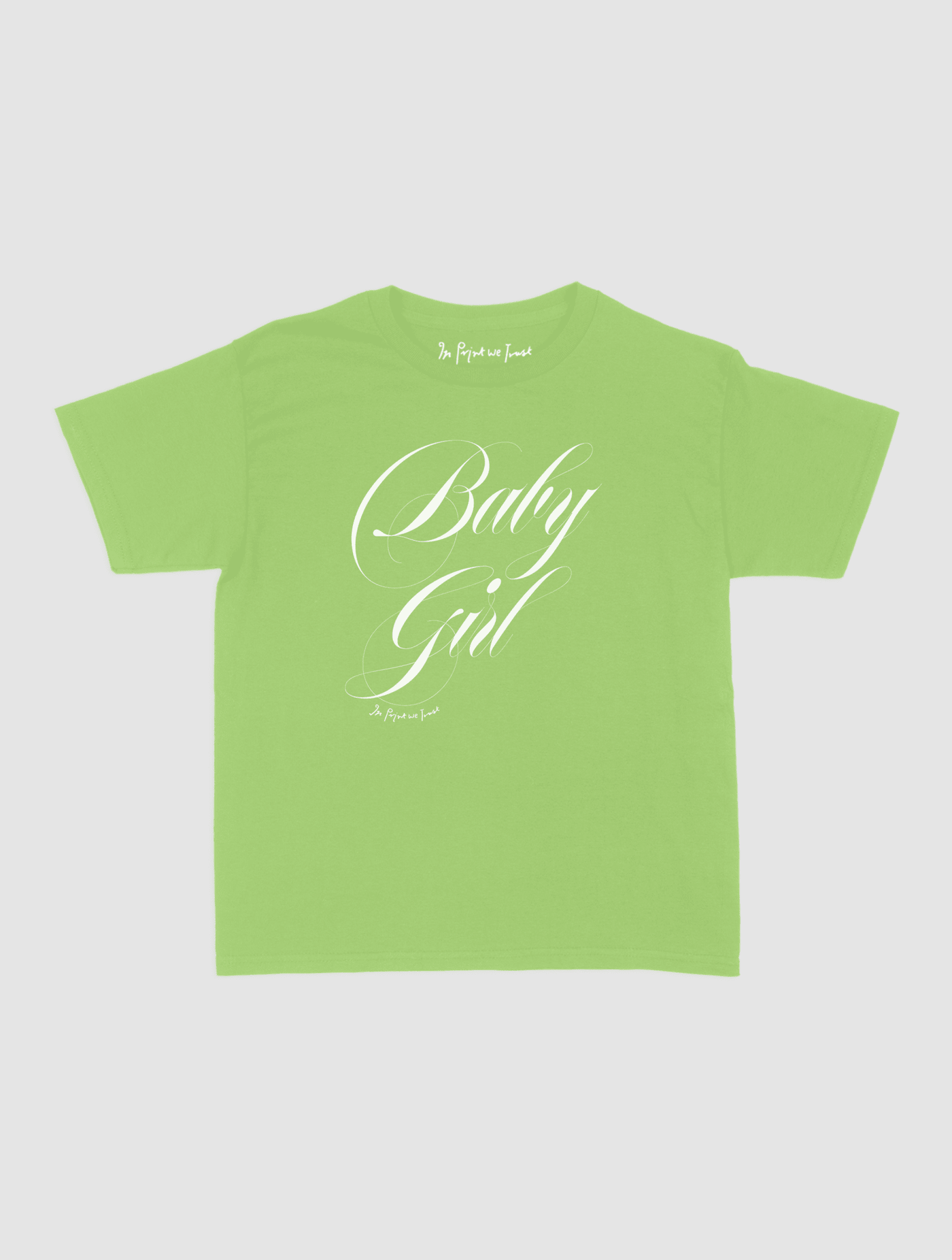 baby girl baby tee - In Print We Trust