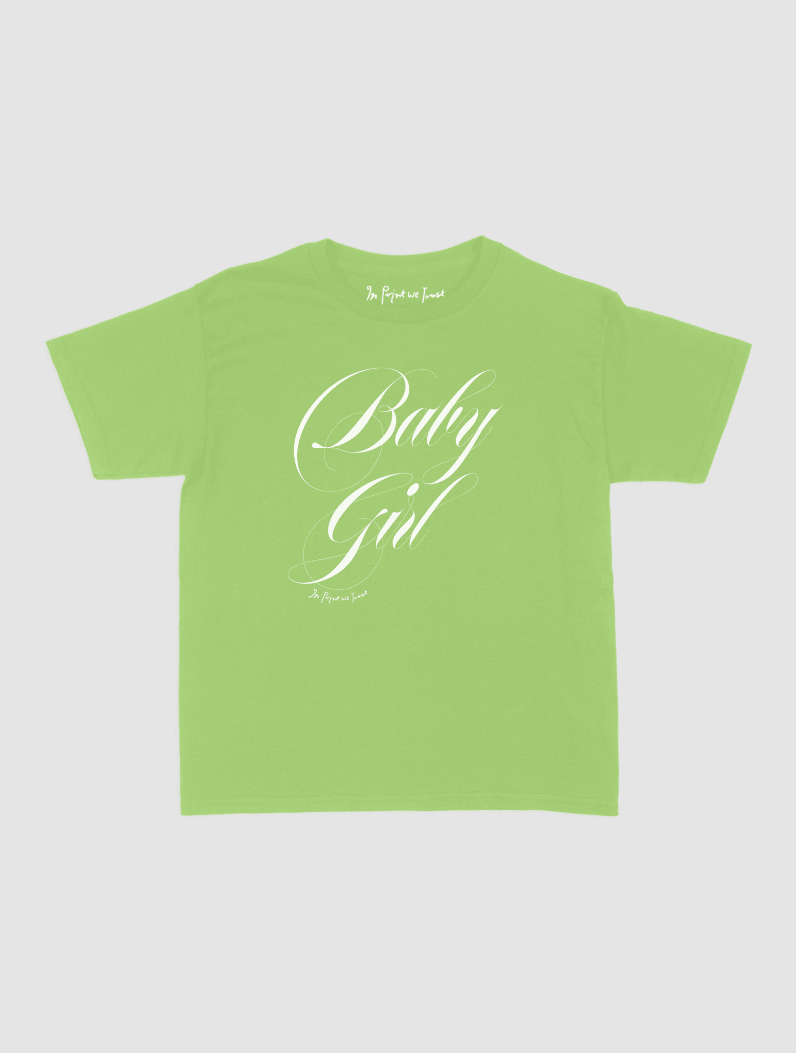 baby girl baby tee - In Print We Trust