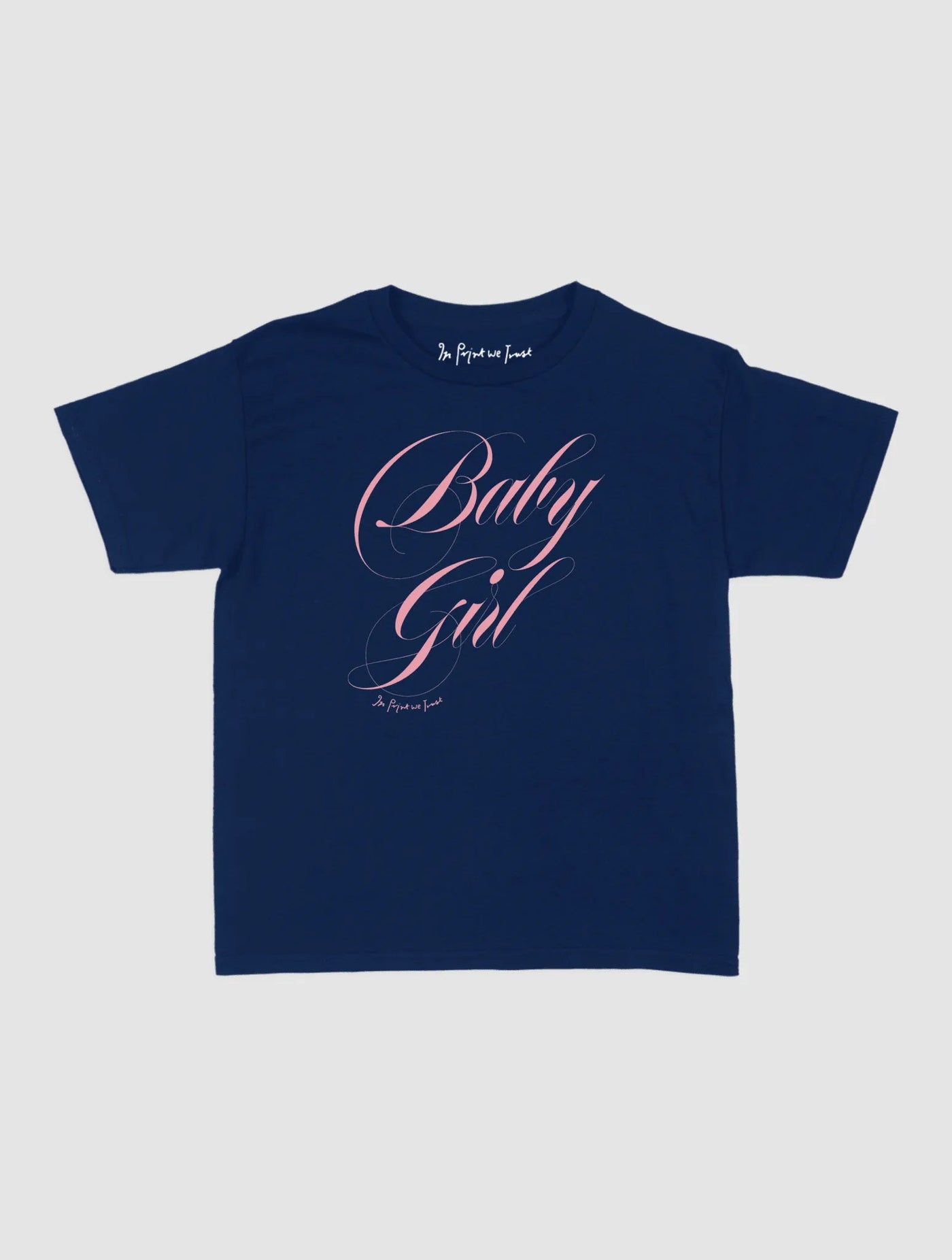 baby girl baby tee - In Print We Trust