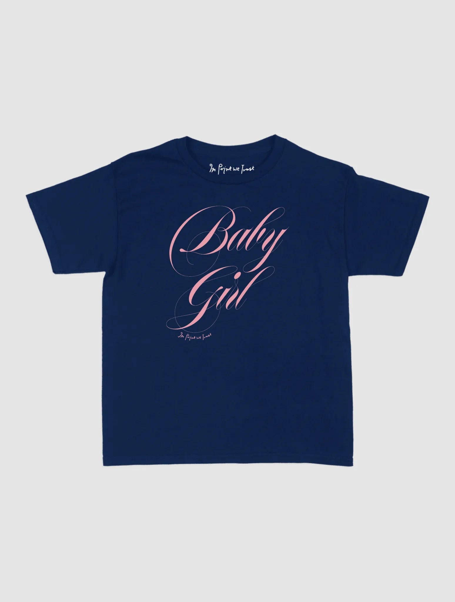 baby girl baby tee - In Print We Trust