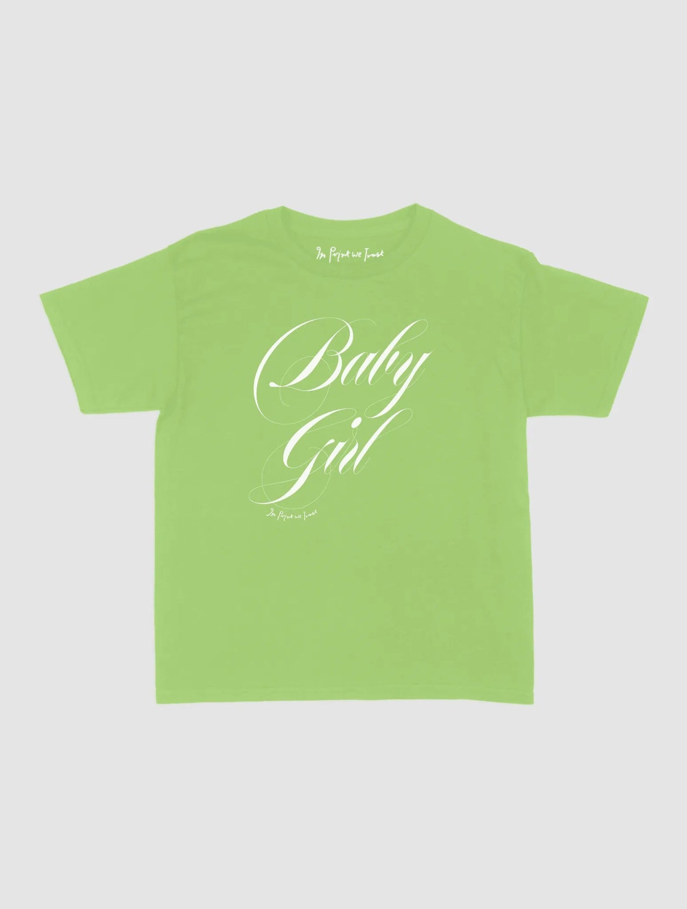baby girl baby tee - In Print We Trust