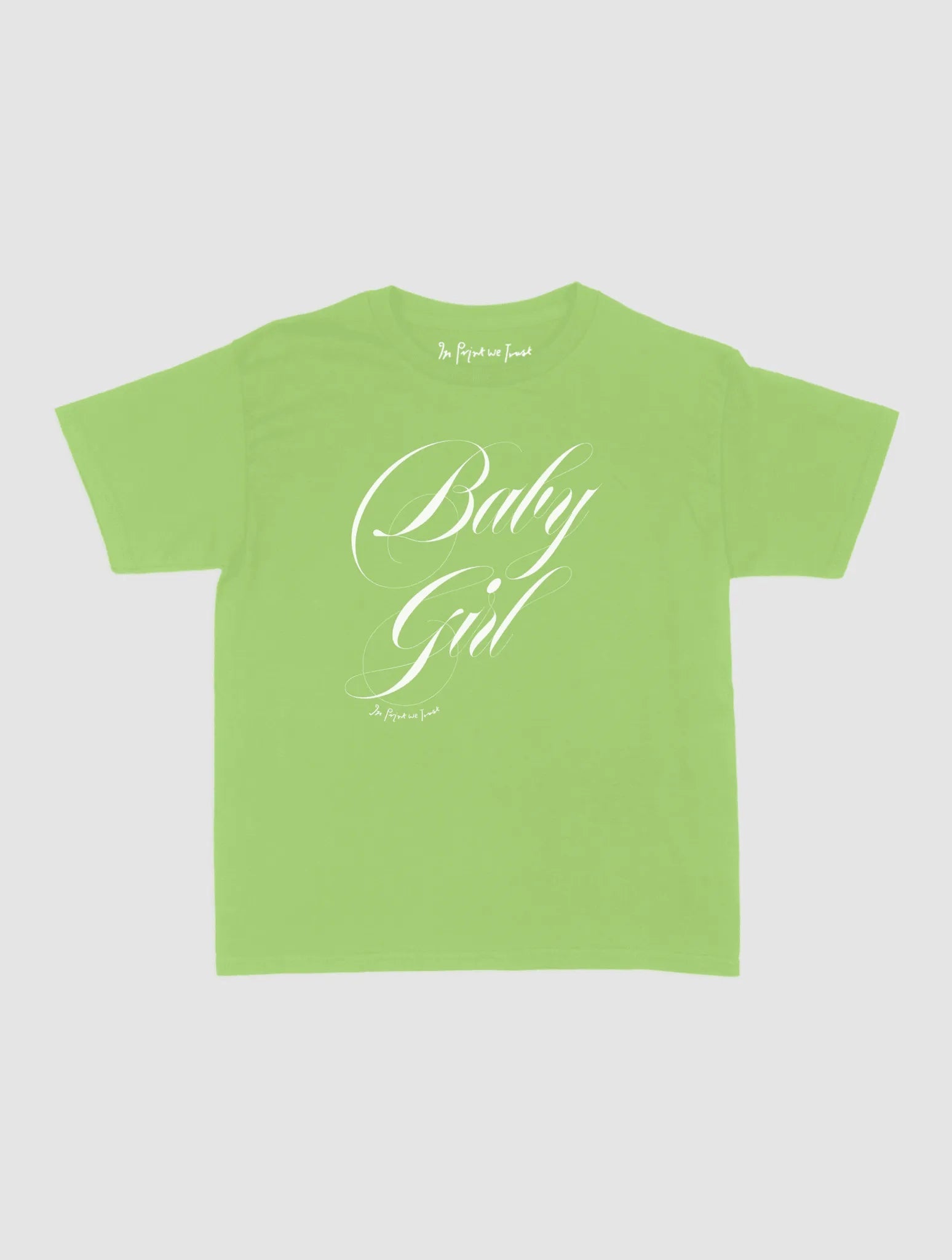baby girl baby tee - In Print We Trust