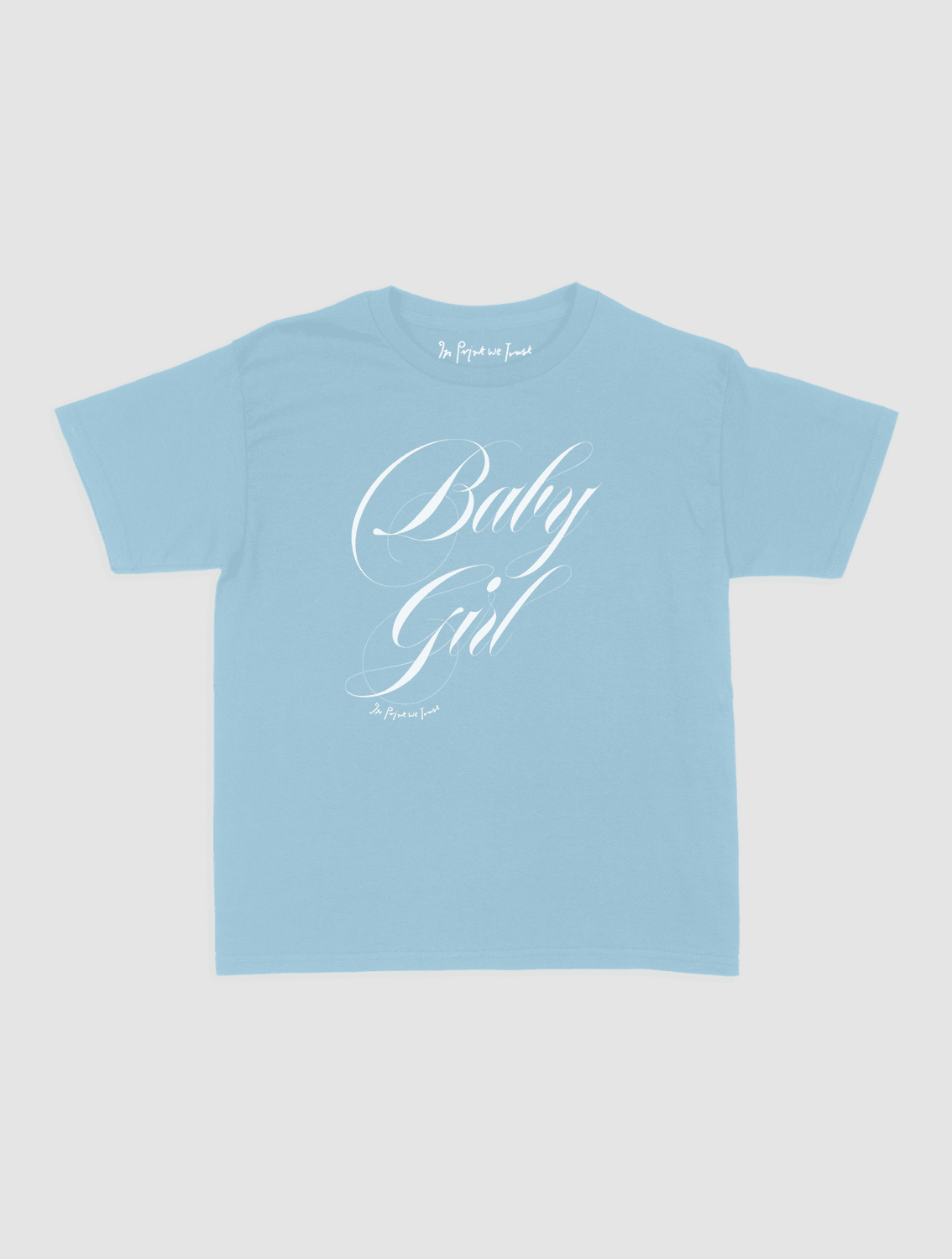 baby girl baby tee - In Print We Trust