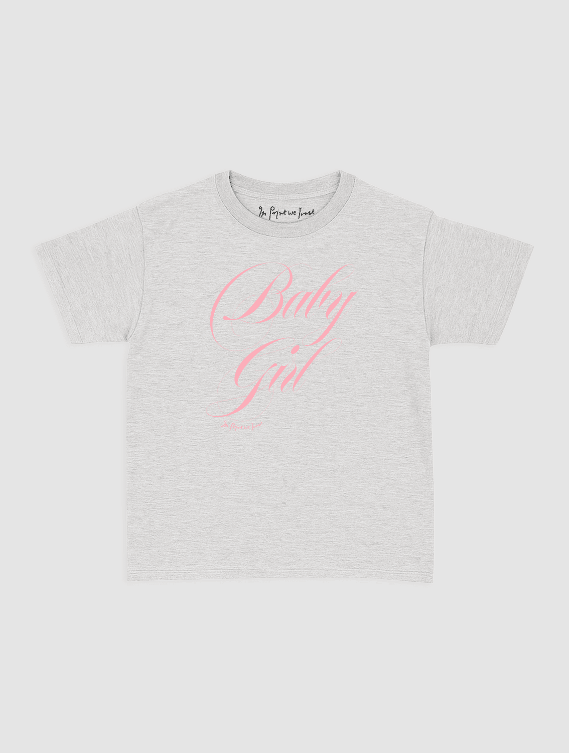 baby girl baby tee - In Print We Trust