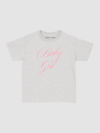 baby girl baby tee - In Print We Trust