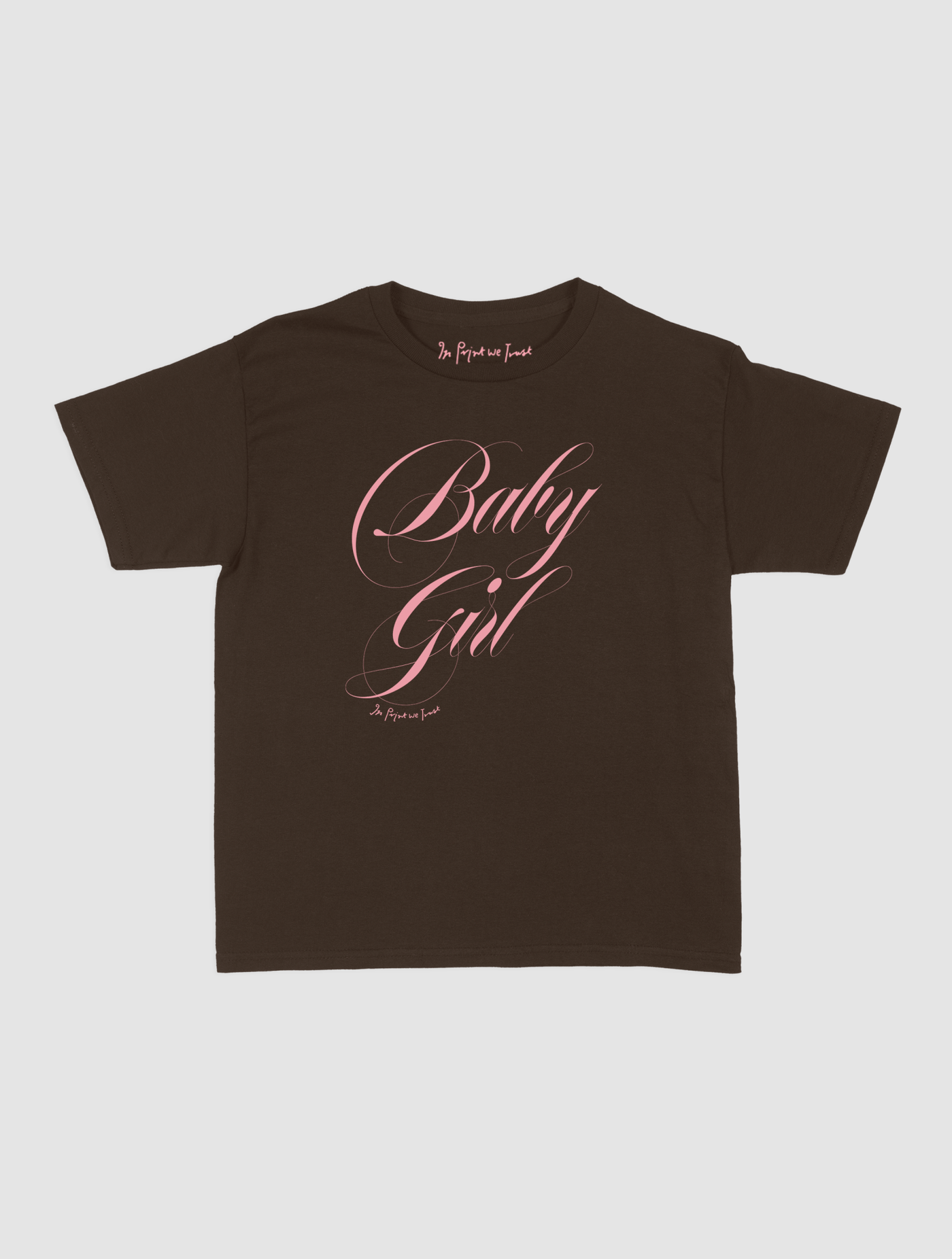 baby girl baby tee - In Print We Trust