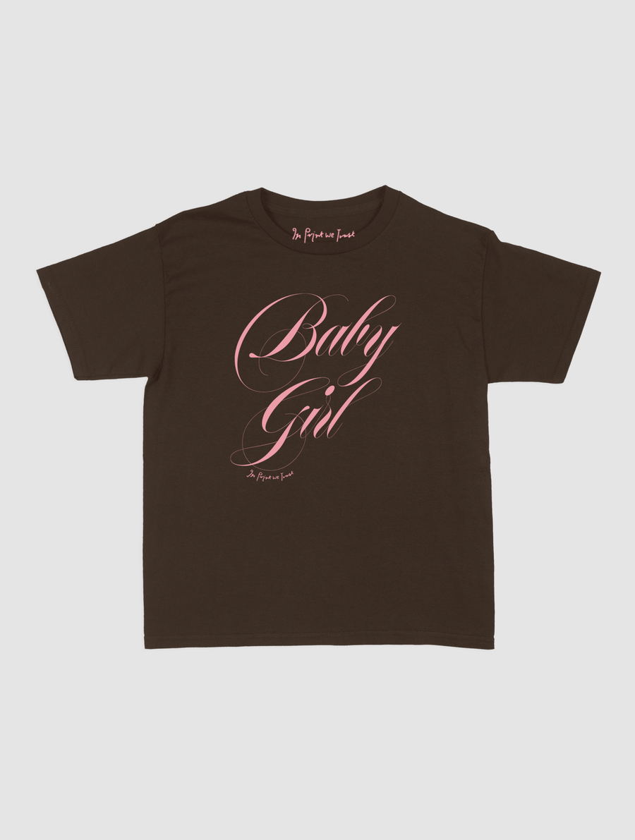 baby girl baby tee - In Print We Trust