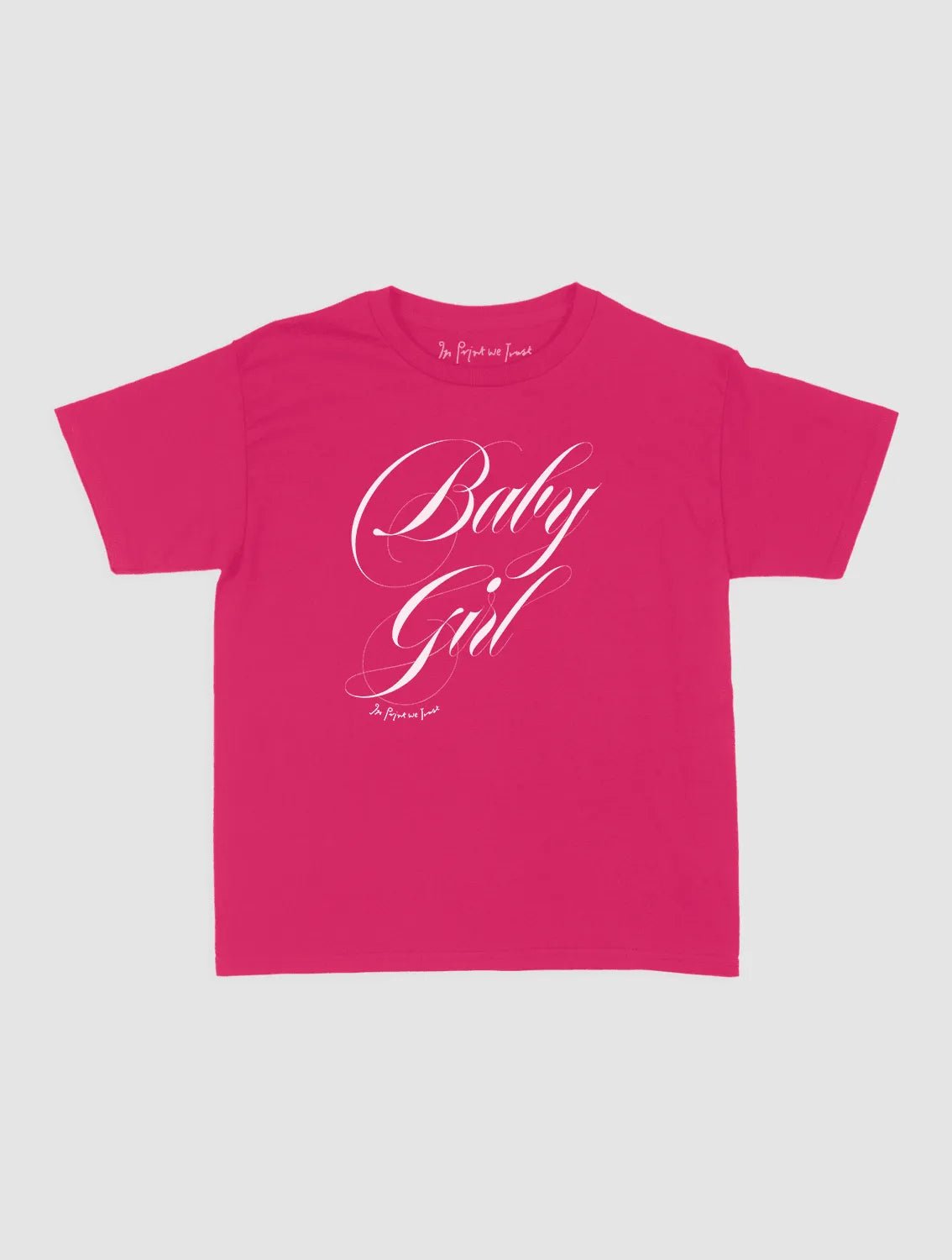 baby girl baby tee - In Print We Trust