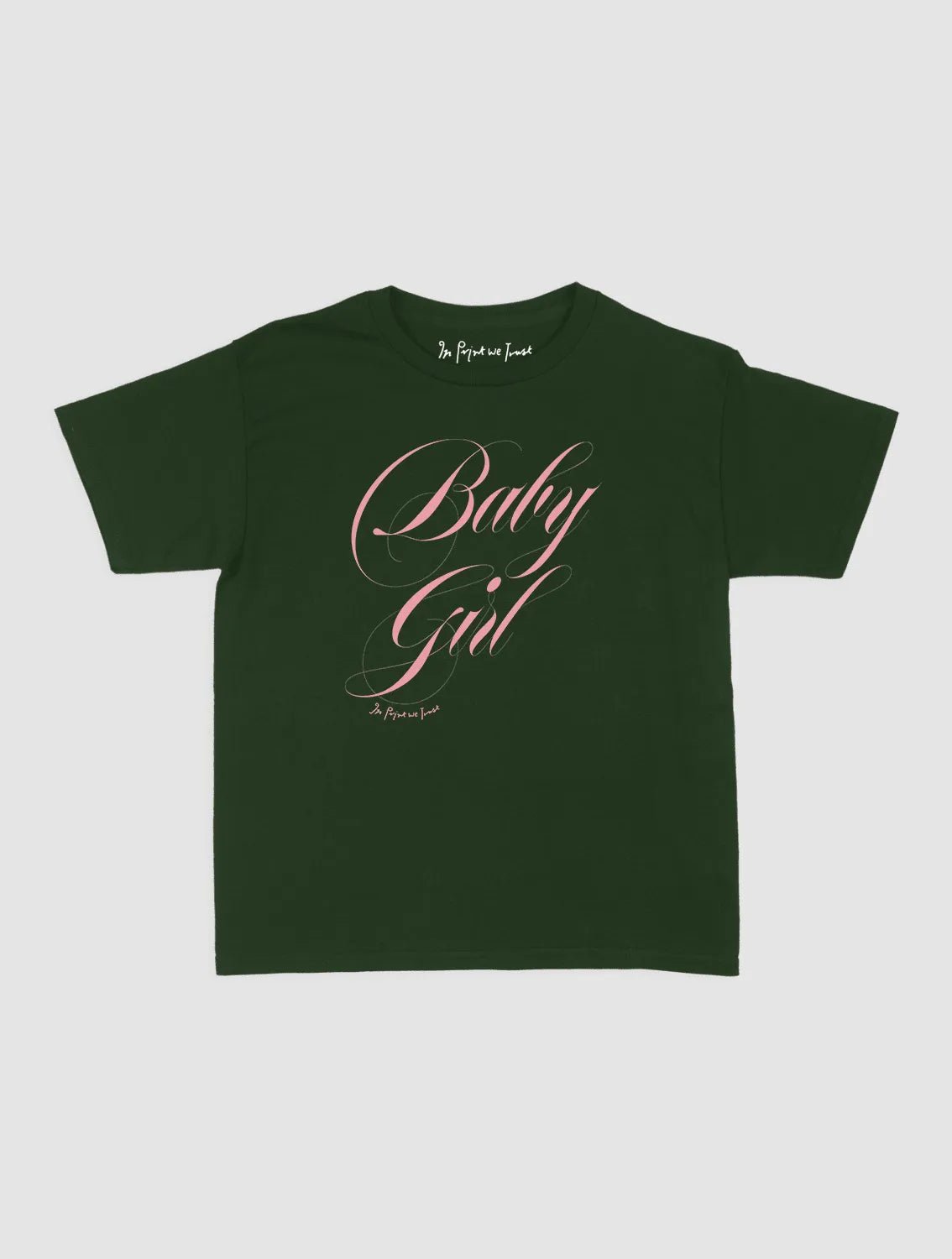 baby girl baby tee - In Print We Trust
