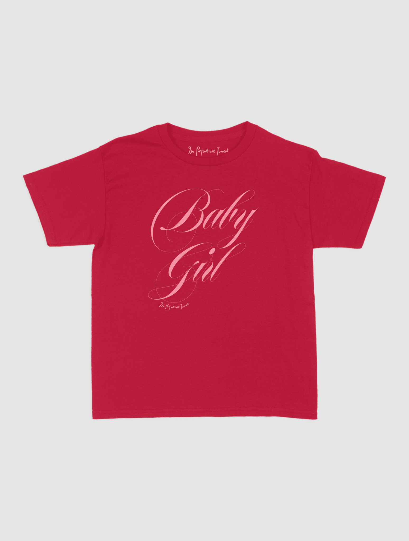 baby girl baby tee - In Print We Trust