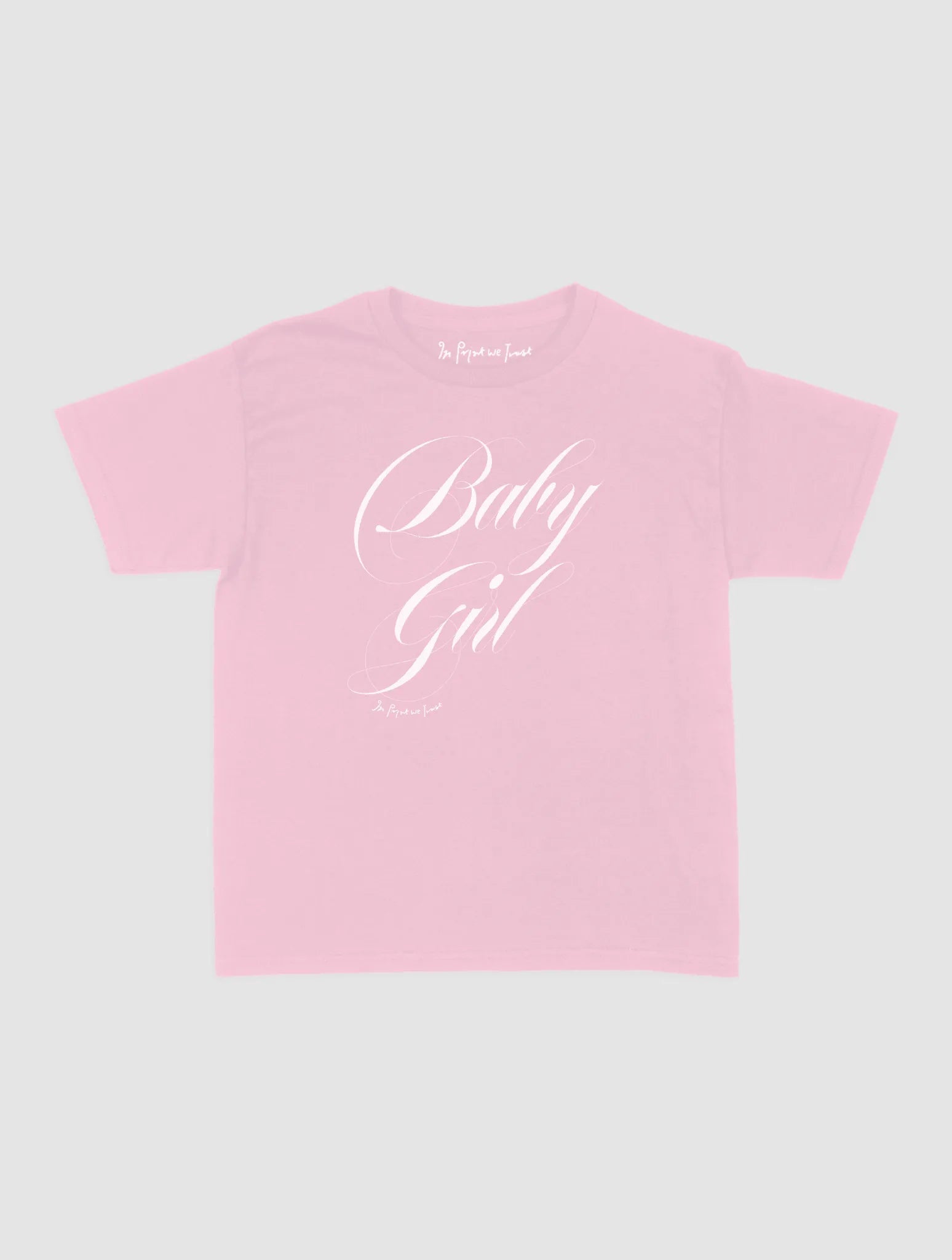 baby girl baby tee - In Print We Trust