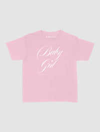 baby girl baby tee - In Print We Trust
