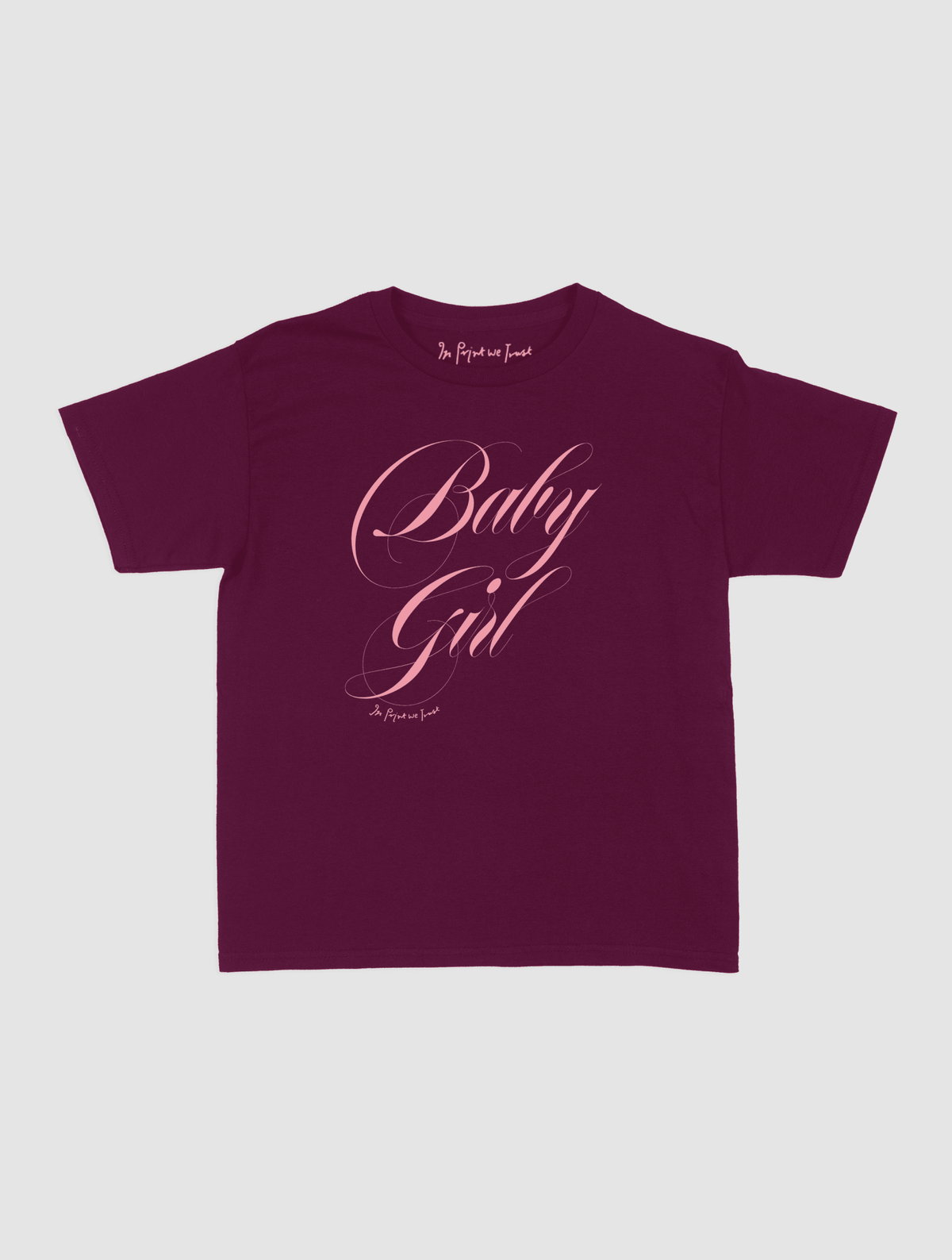 baby girl baby tee - In Print We Trust