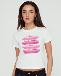 backseat driver baby tee - In Print We Trust