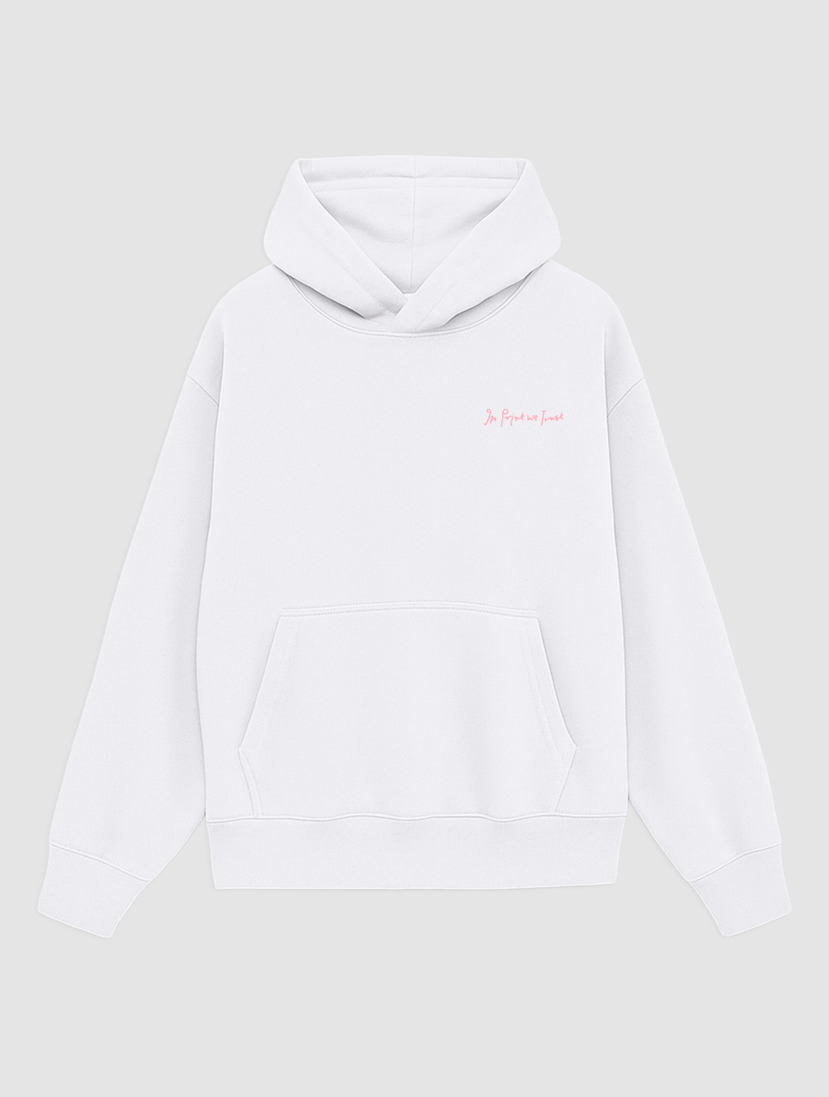 backseat driver white hoodie - In Print We Trust