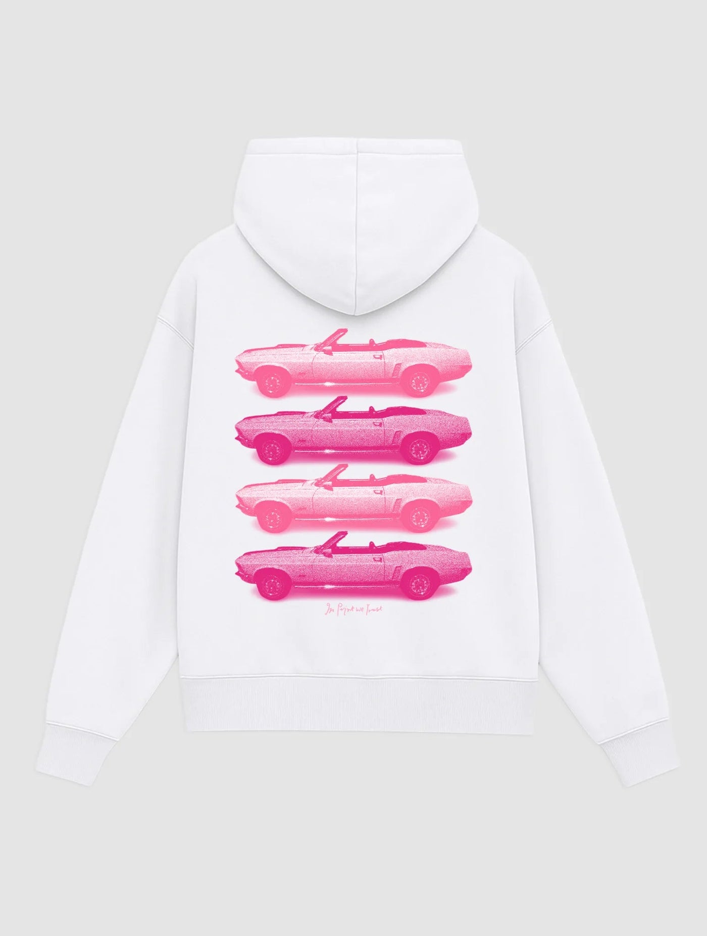 backseat driver white hoodie - In Print We Trust