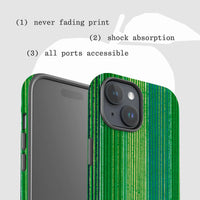 basil tough iPhone case - In Print We Trust