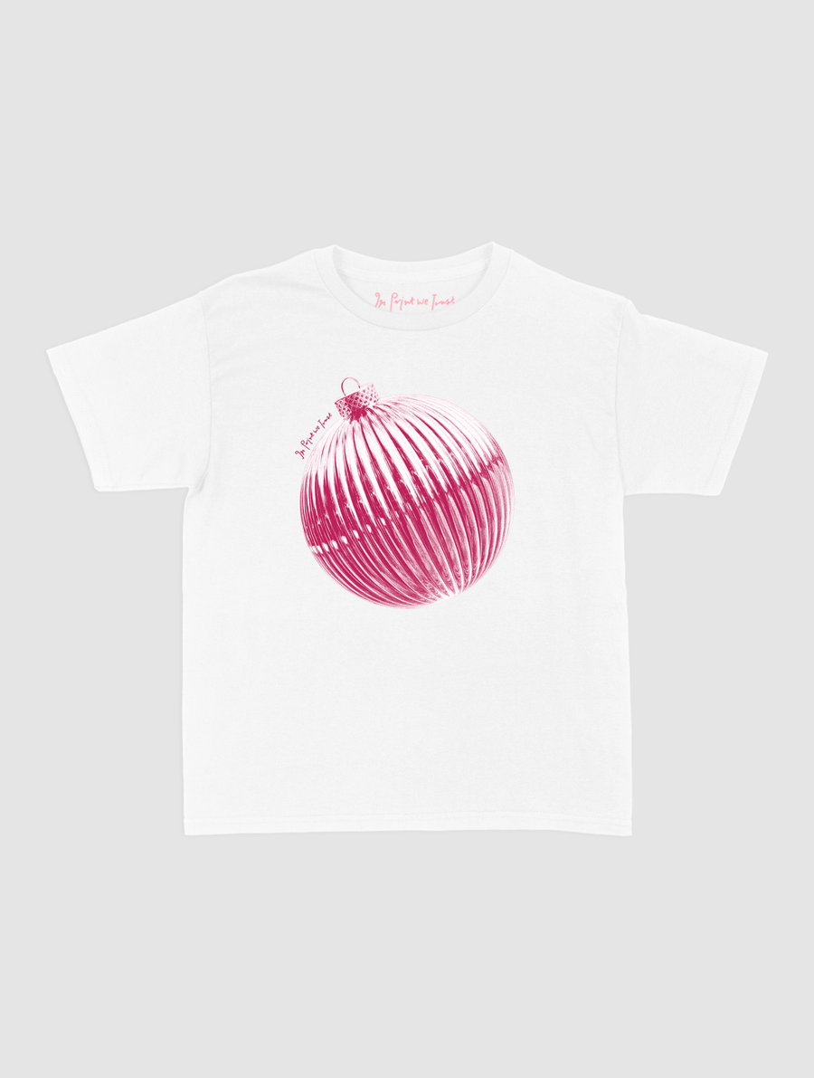 bauble baby tee - In Print We Trust