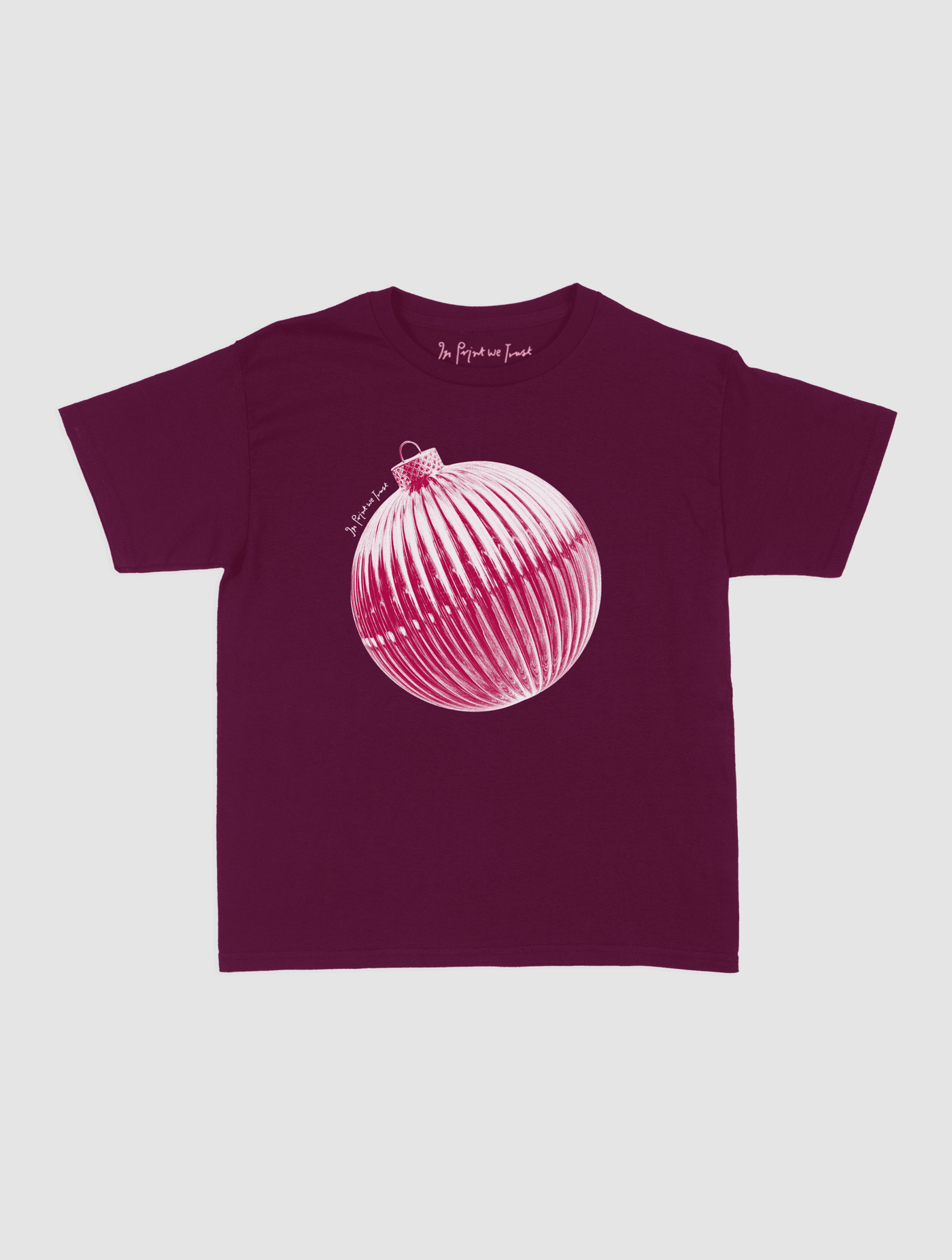 bauble baby tee - In Print We Trust