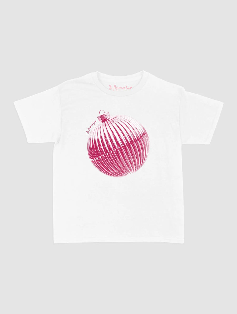 bauble baby tee - In Print We Trust