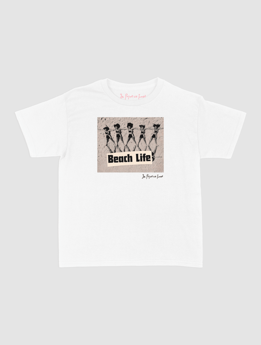 beach life baby tee - In Print We Trust