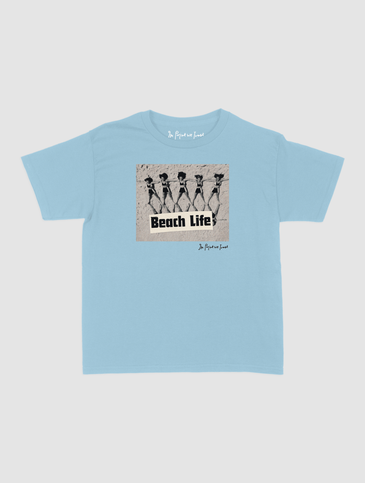 beach life baby tee - In Print We Trust