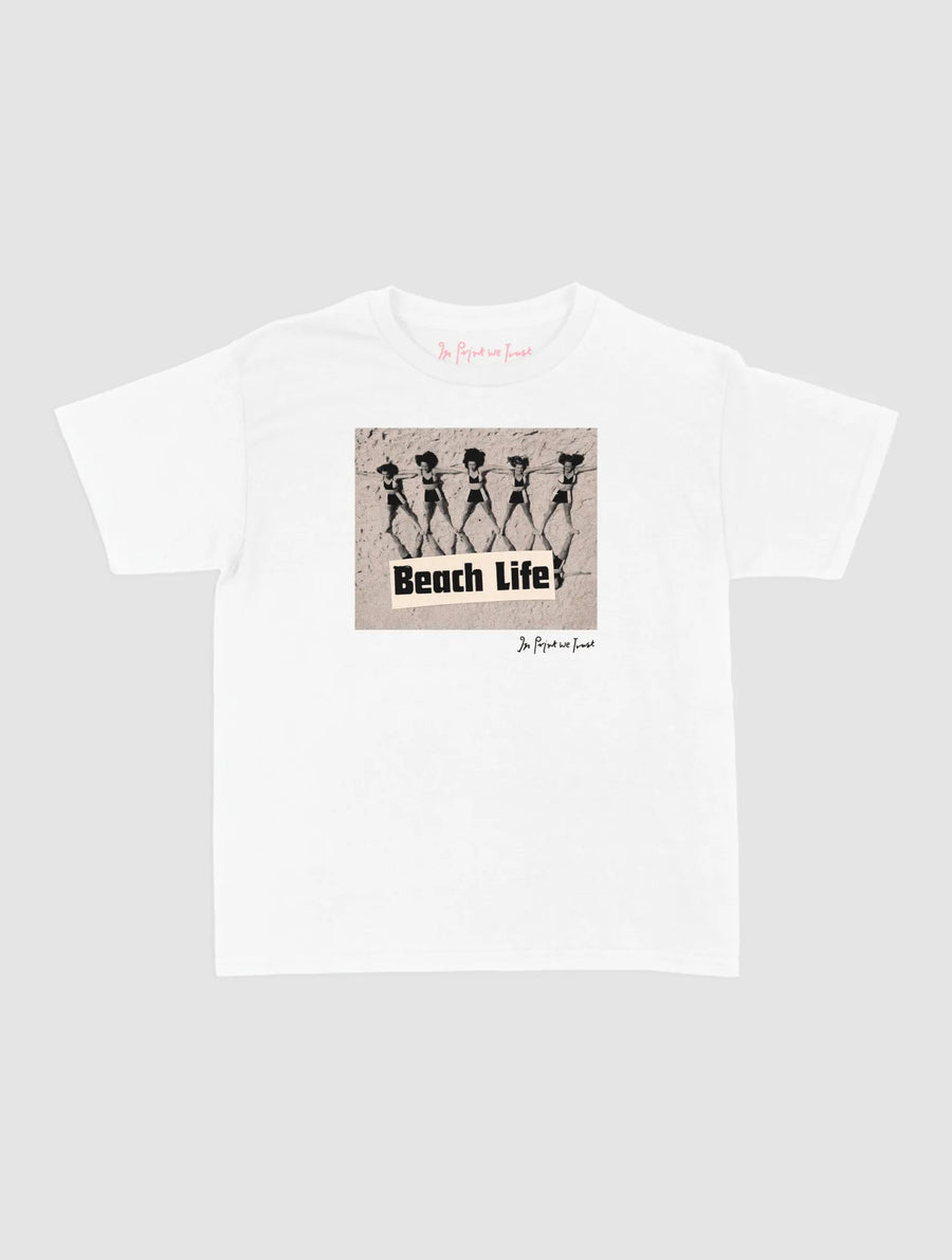 beach life baby tee - In Print We Trust