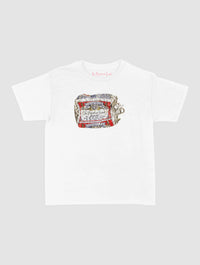 beer can baby tee - In Print We Trust
