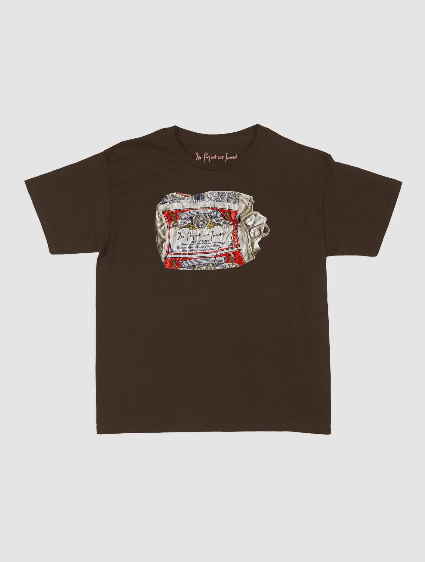 beer can baby tee - In Print We Trust
