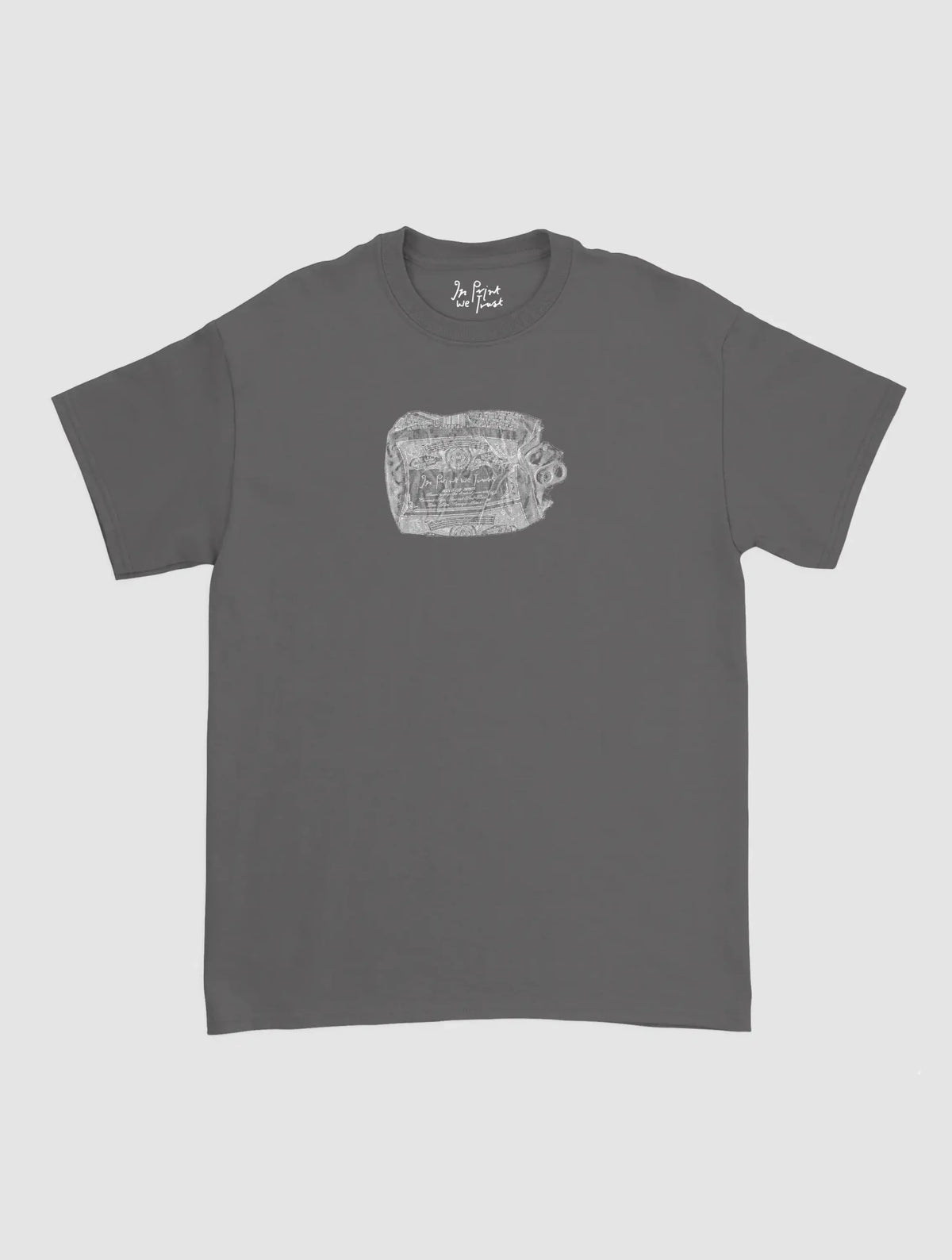 beer can classic tee - In Print We Trust