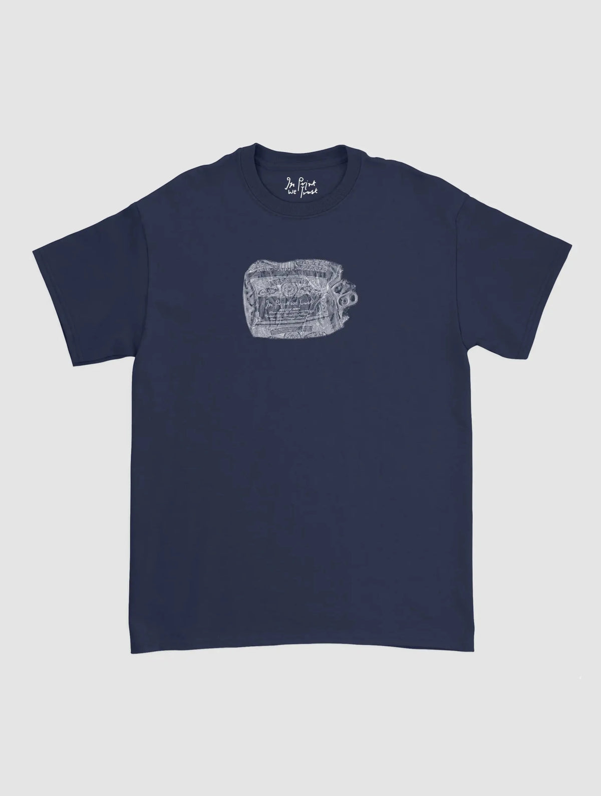 beer can classic tee - In Print We Trust