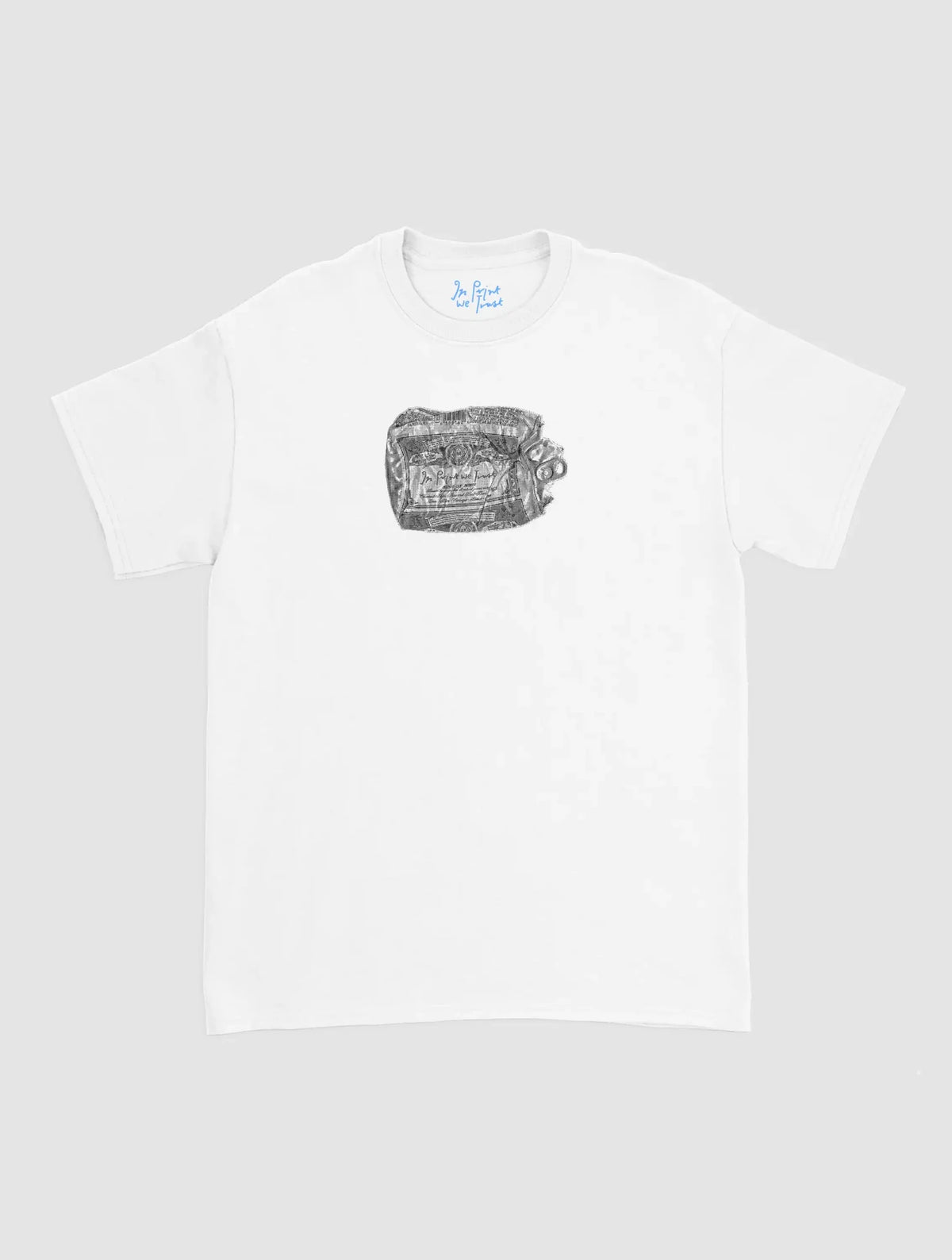beer can classic tee - In Print We Trust