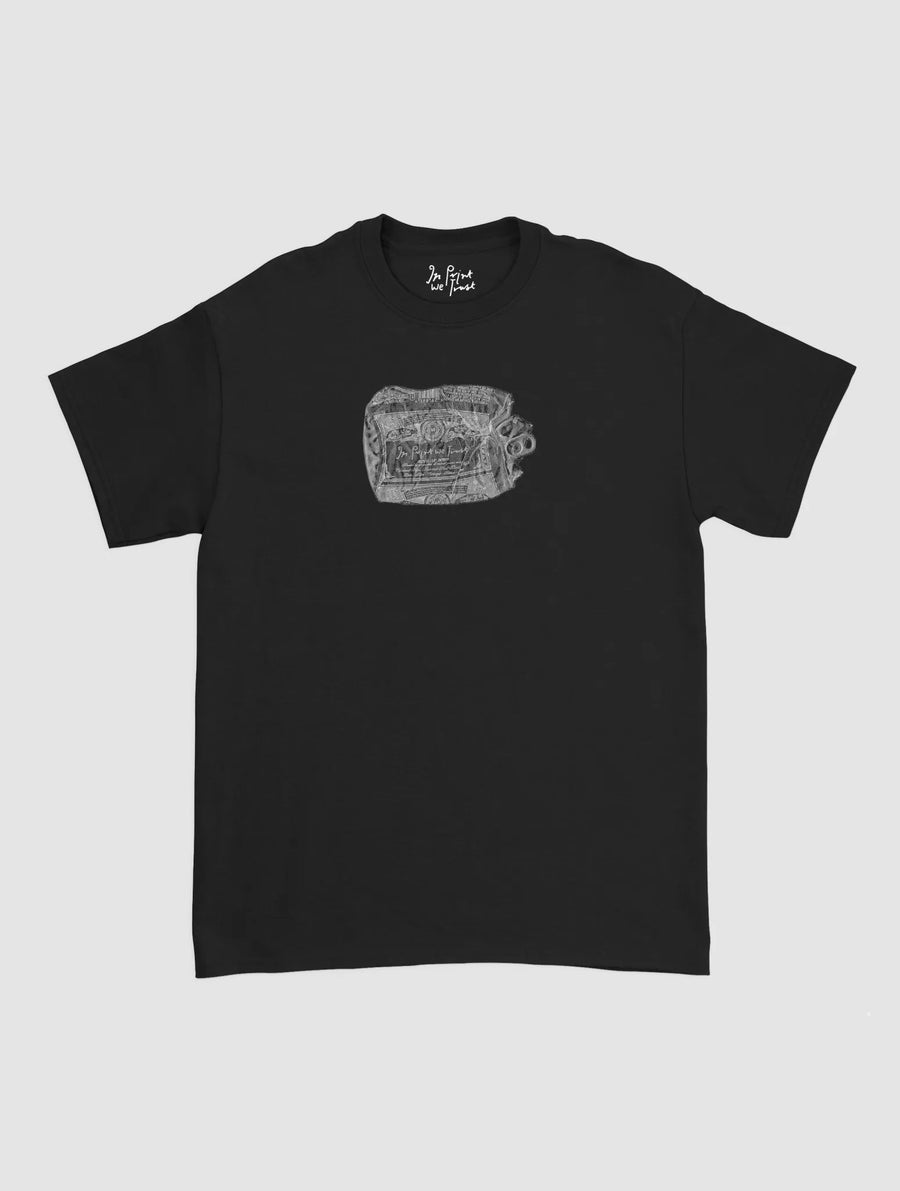 beer can classic tee - In Print We Trust