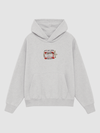 beer can grey hoodie - In Print We Trust